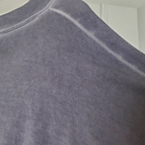 👚 Lou & Grey Burnout Gray Knit Top Size L - Picture 5 of 7
